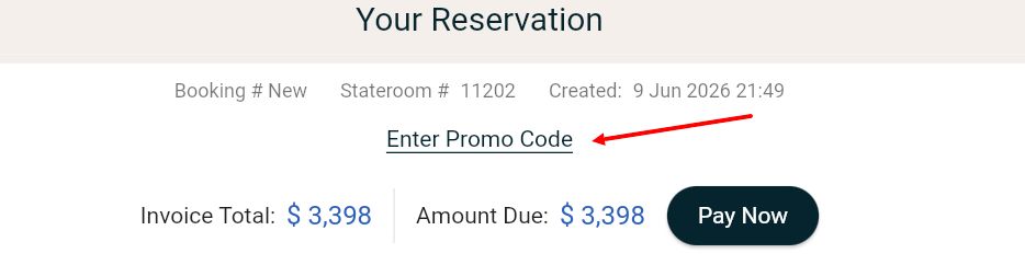 “How to apply a Celestyal promo code”