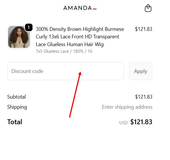“How to apply an Amanda Hair promo code”