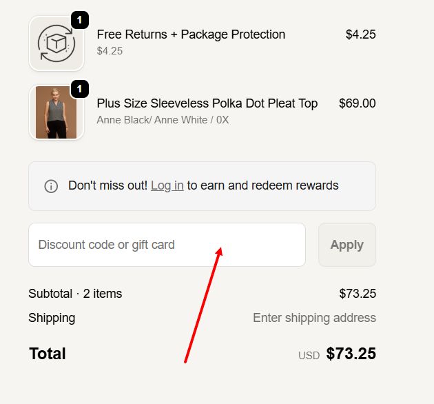 “How to apply an Anne Klein promo code”