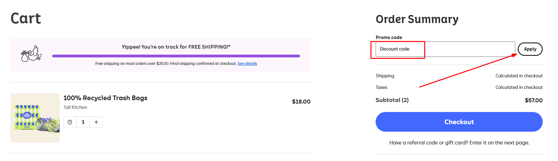 How to apply a Who Gives A Crap promo code