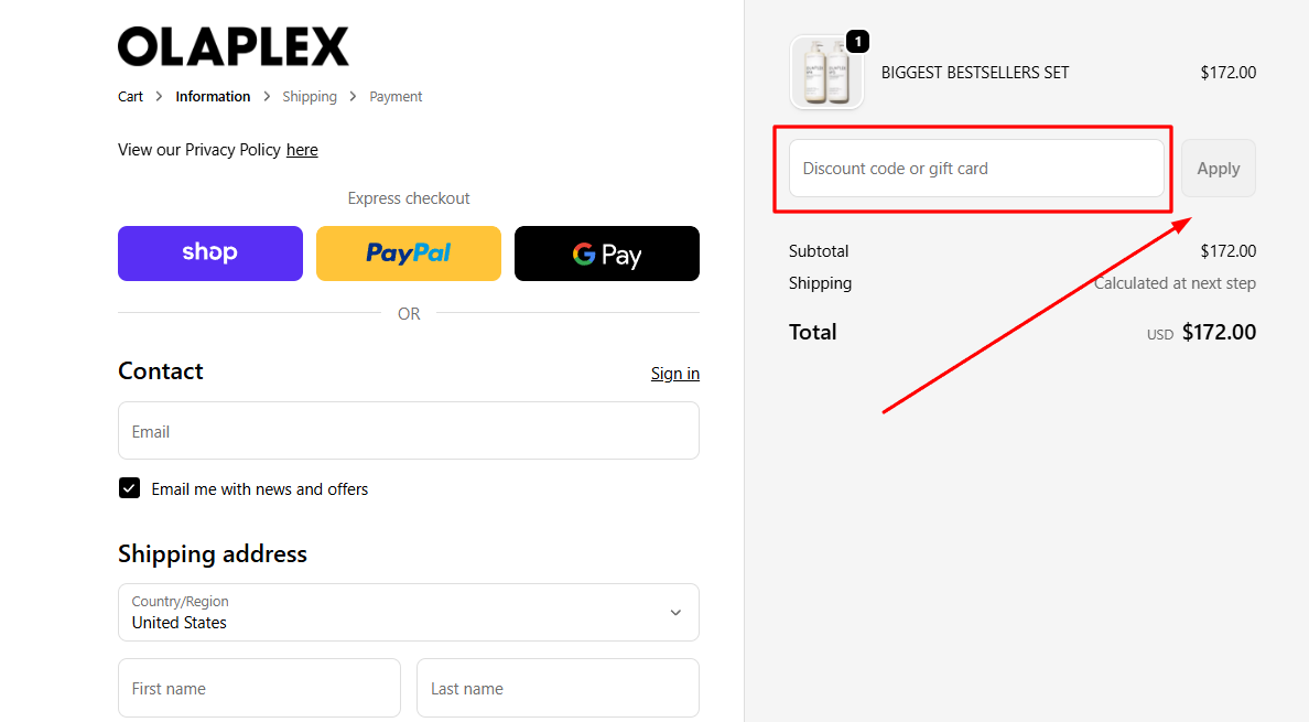 How to activate an Olaplex promo code
