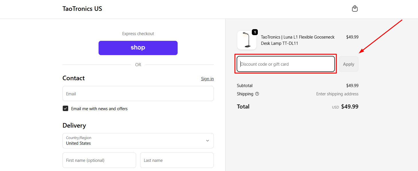 How to activate a TaoTronics promo code