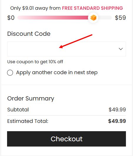 “How to apply a Allegra K promo code”