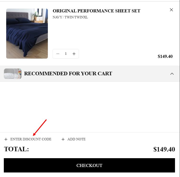 “How to apply a Sheex promo code”