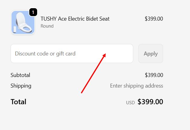 “How to apply a Tushy promo code”
