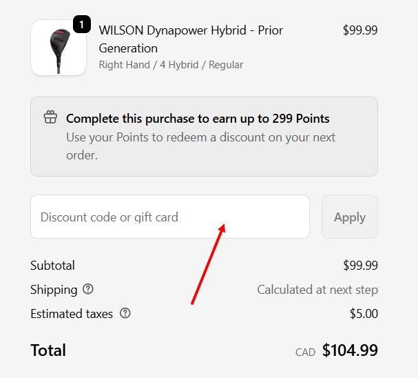 “How to apply a Just Golf Stuff promo code”