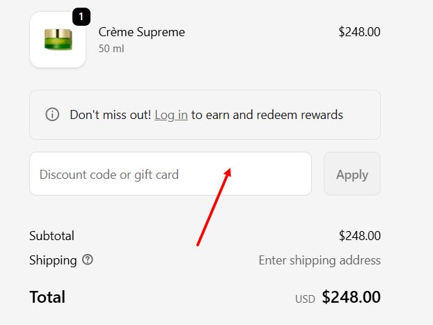 “How to apply a Tata Harper promo code”