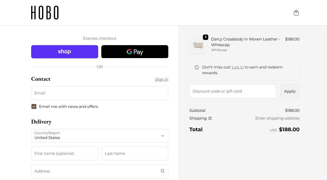 How to activate a Hobo Bags promo code