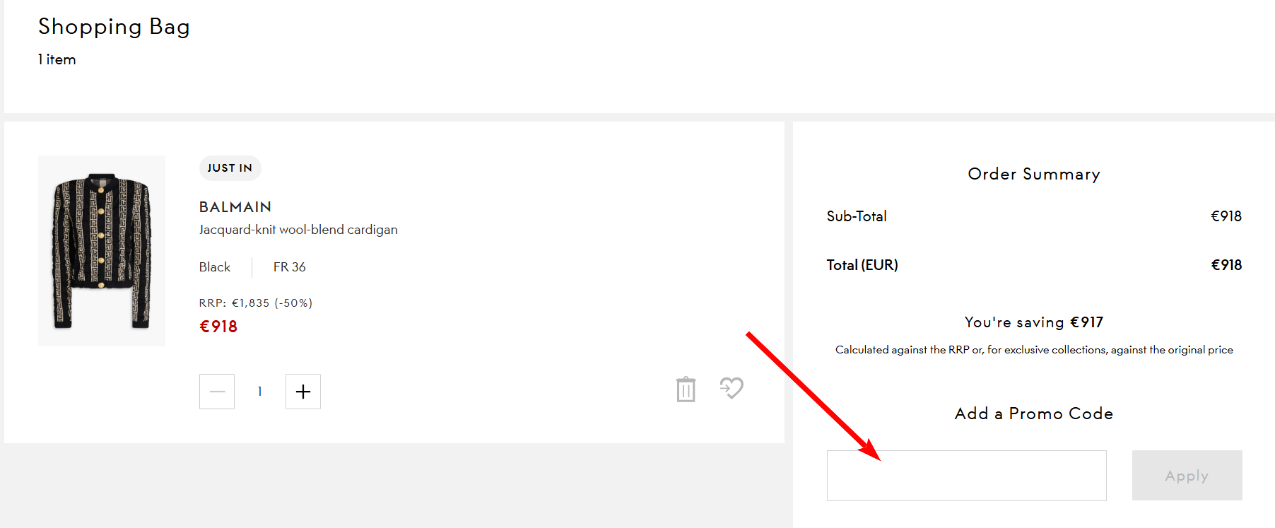How to activate a The Outnet promo code