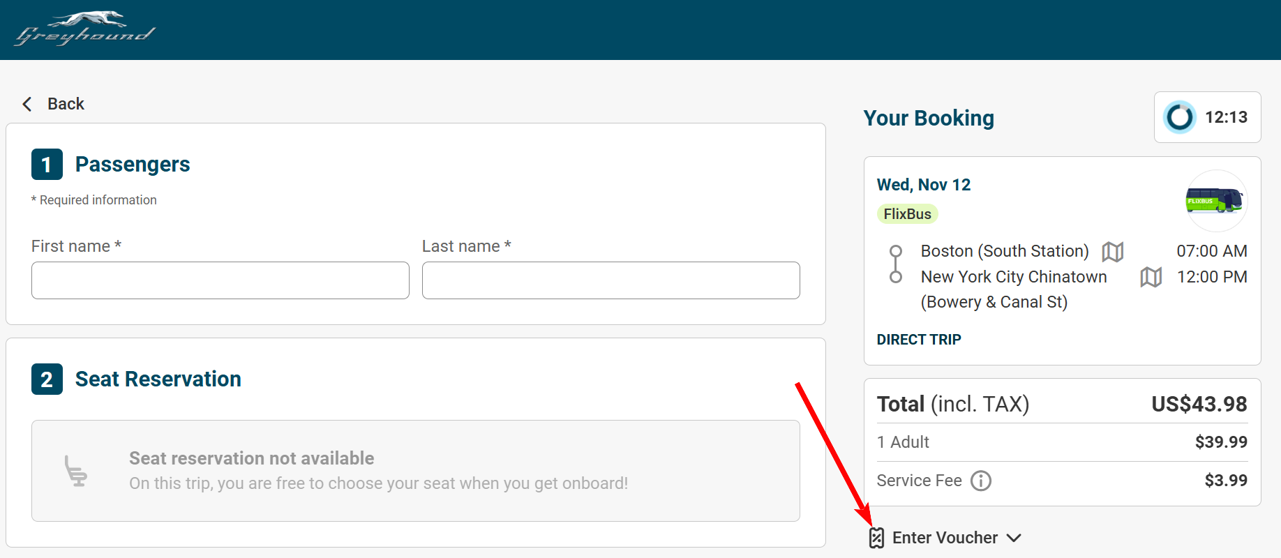 “How to activate a Greyhound promo code”