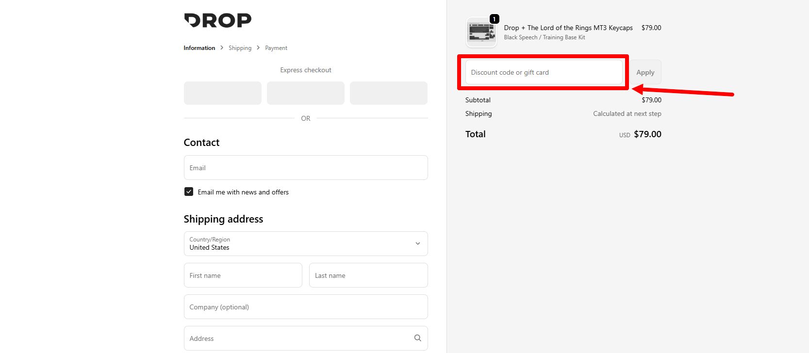 “How to Apply a Drop Promo Code”