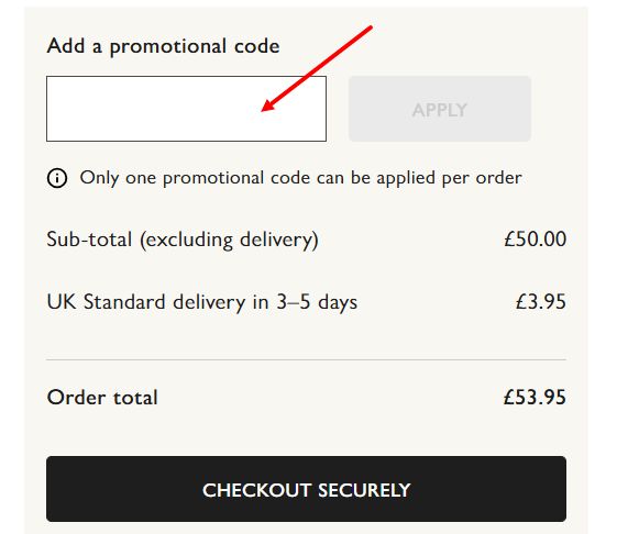 “How to apply a The White Company promo code”