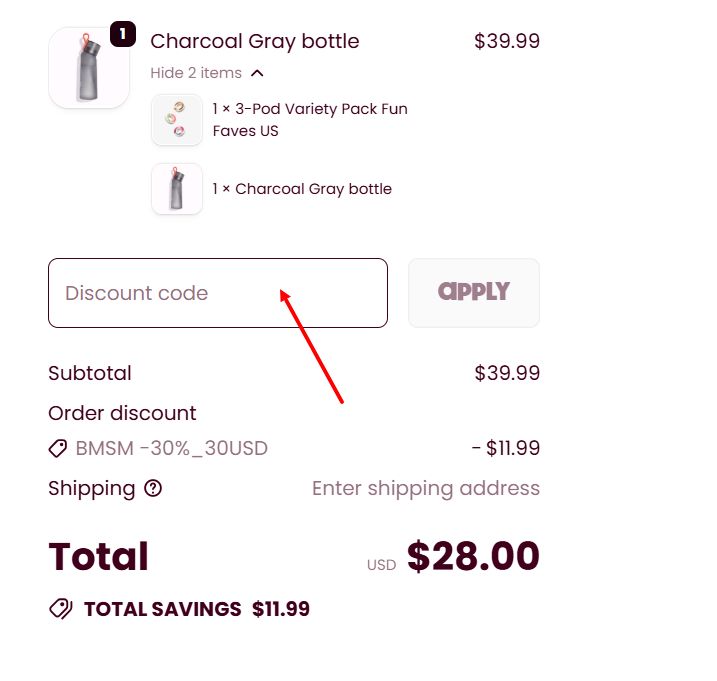 “How to apply a Air Up promo code”