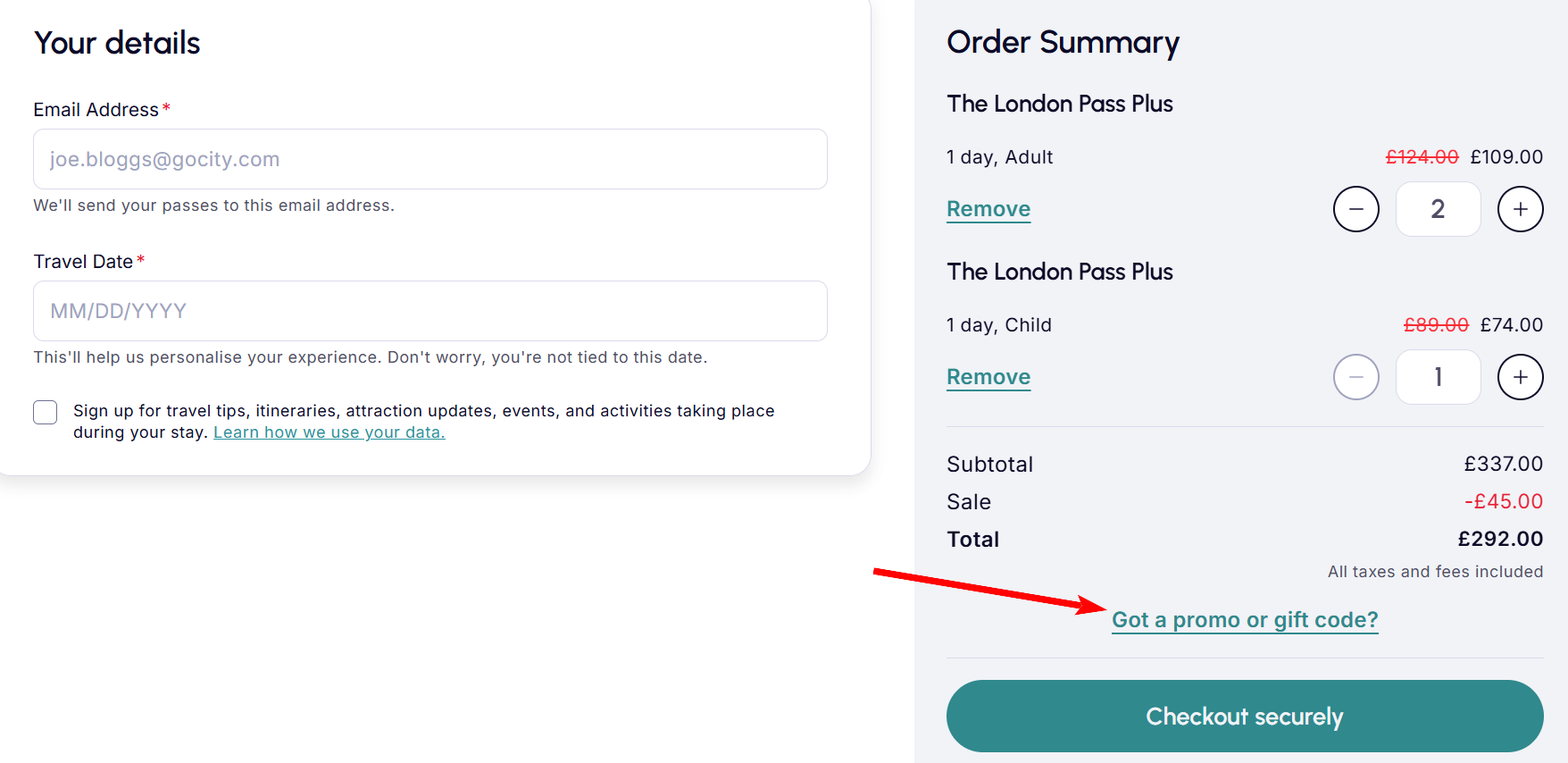 How to activate a London Pass promo code