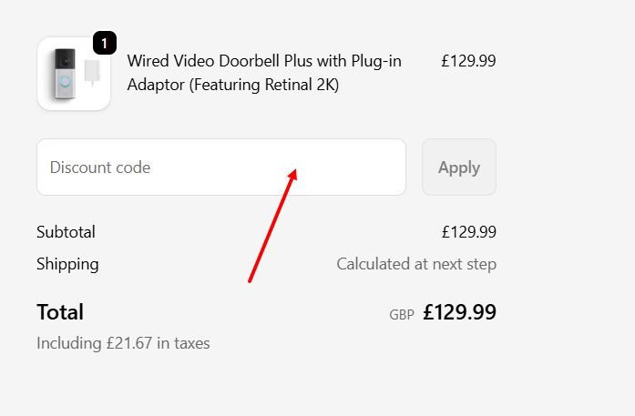 “How to apply a Ring promo code”