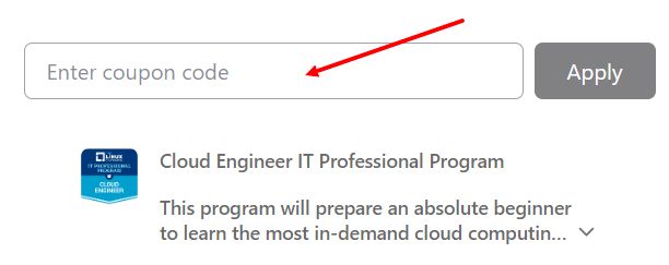 “How to apply a Linux Foundation promo code”