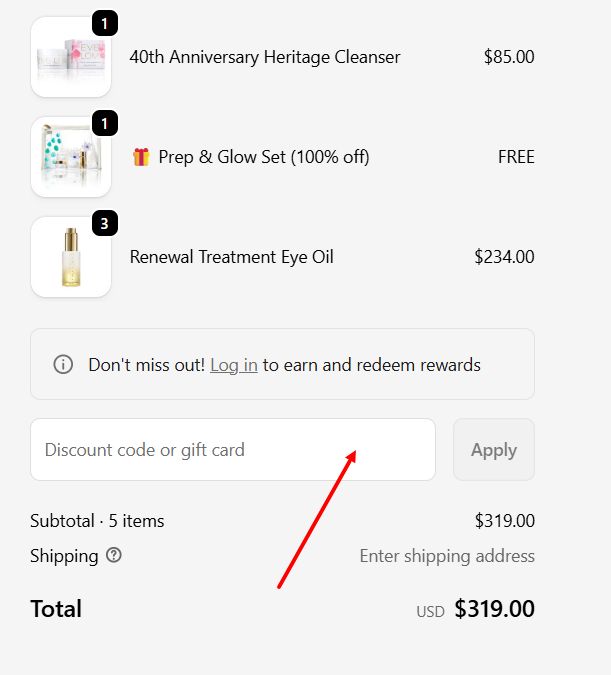 “How to apply an EVE LOM promo code”