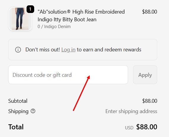 “How to apply a Democracy Clothing promo code”