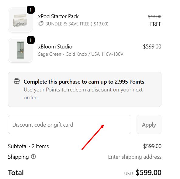 “How to apply an xBloom promo code”