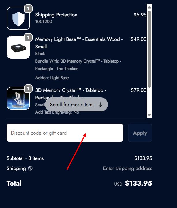 “How to apply a Beyond Memories promo code”