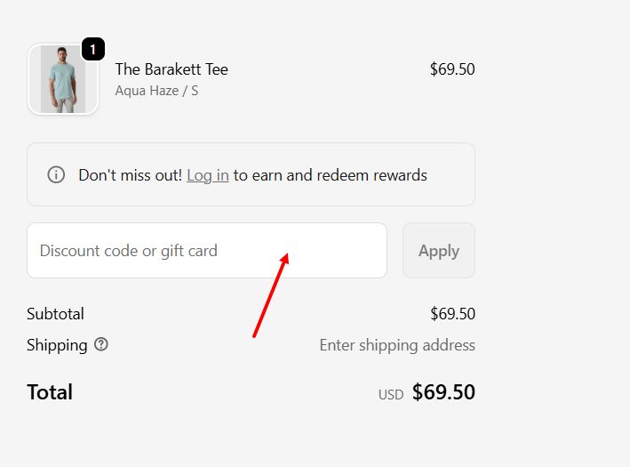 “How to apply a Robert Barakett promo code”