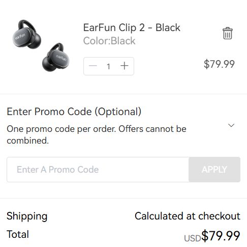“How to apply an EarFun promo code”