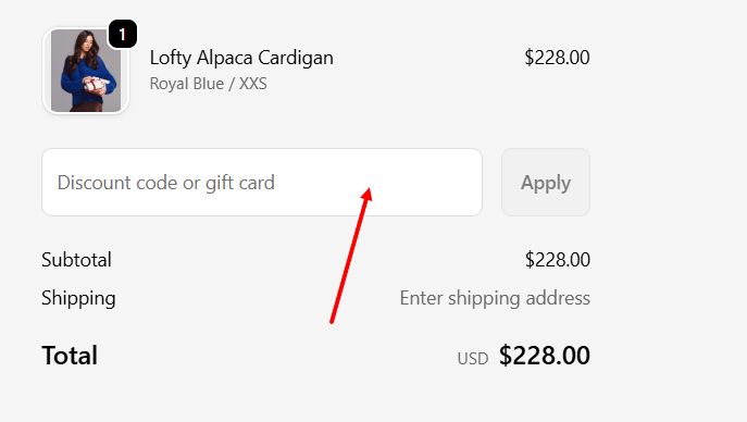 “How to apply a Naadam promo code”