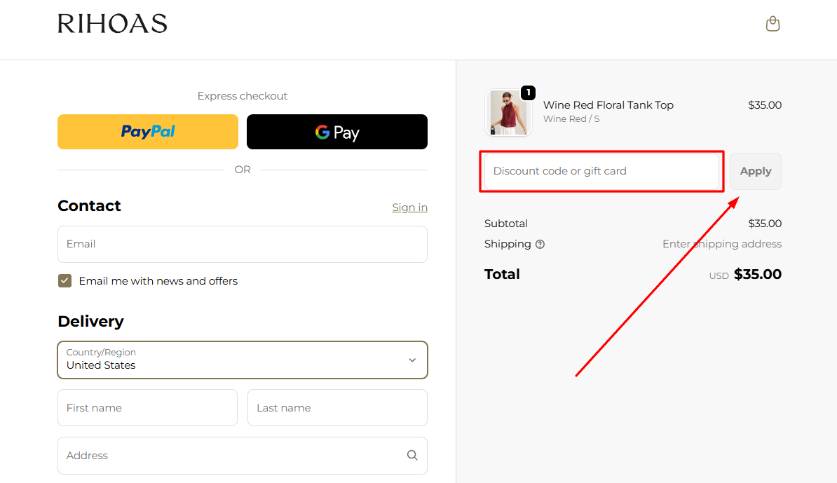 How to activate a RIHOAS promo code