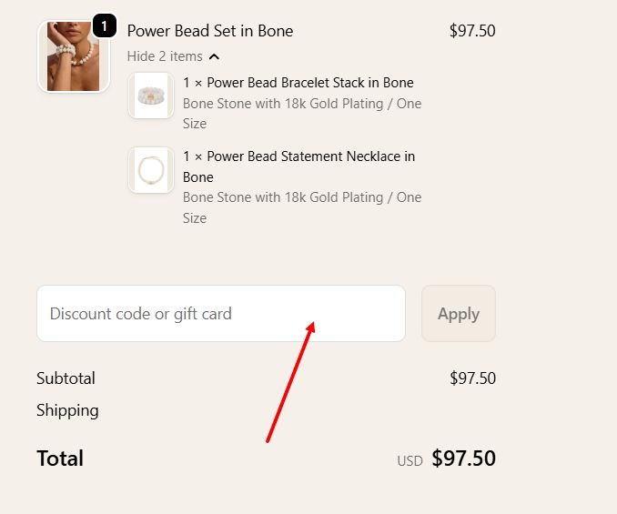 “How to apply an Ettika promo code”