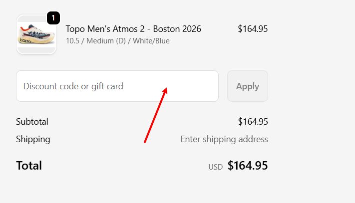 “How to apply a Marathon Sports promo code”