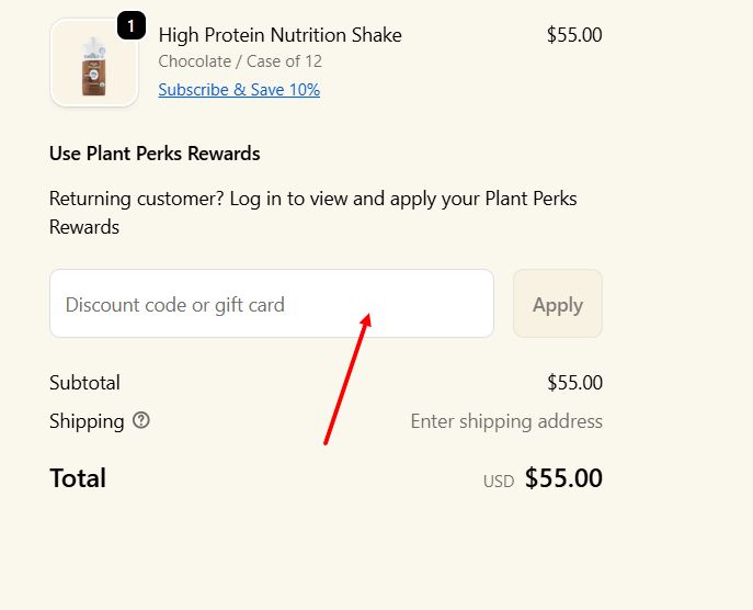 “How to apply a Kate Farms promo code”