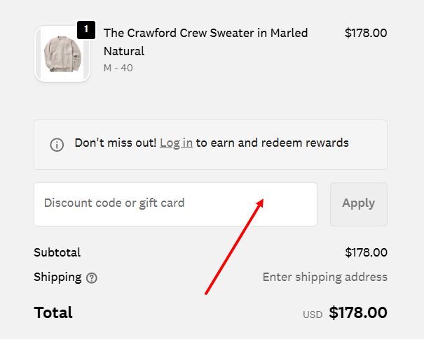 “How to apply a Taylor Stitch promo code”