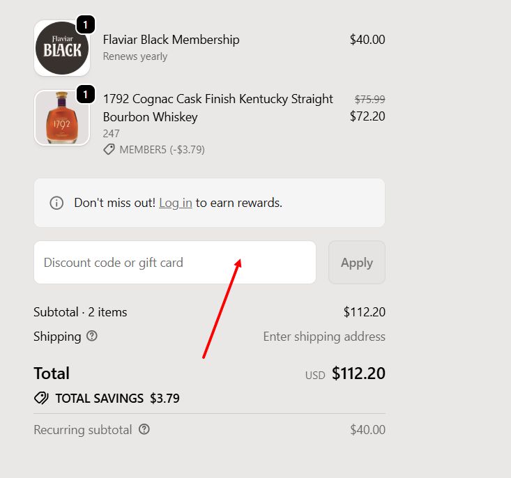 “How to apply a Flaviar promo code”