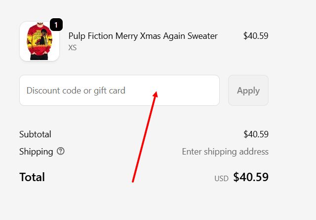 “How to apply an Ugly Christmas Sweater promo code”