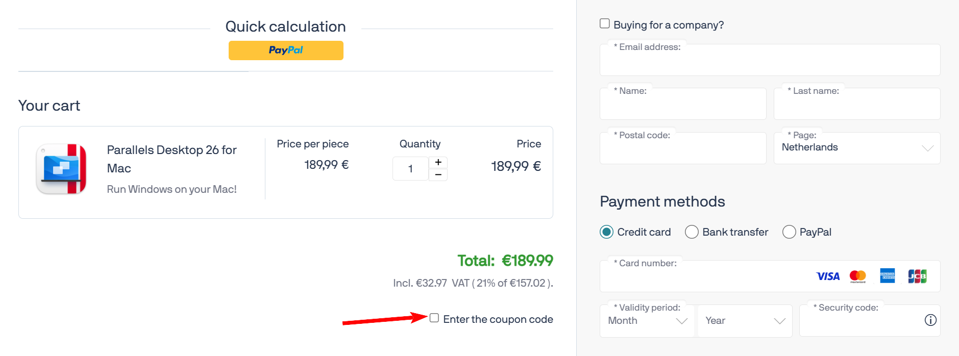 “How to activate a Parallels promo code”