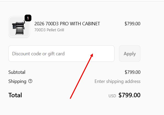 “How to apply a Z Grills promo code”