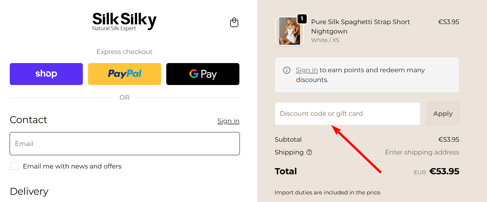 “</em><em>How to activate a</em> SILKSILKY <em>promo code</em><em>”