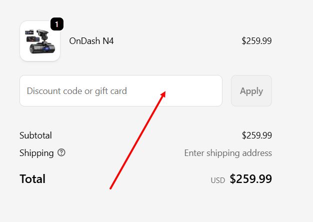 “How to apply a Vantrue promo code”