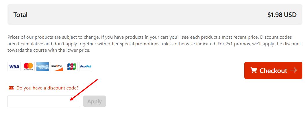 “How to apply a Domestika promo code”
