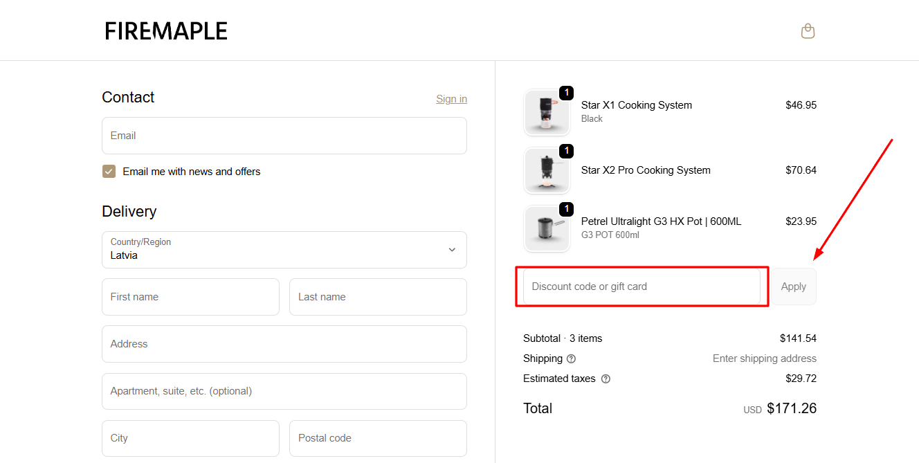 How to activate a Fire Maple promo code