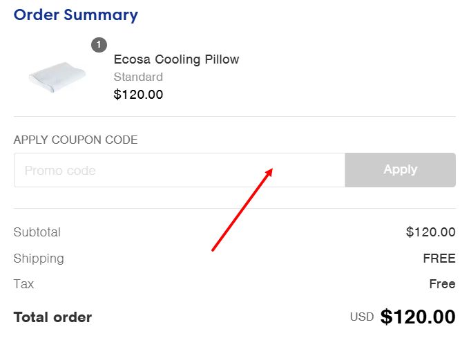 “How to apply a Ecosa promo code”