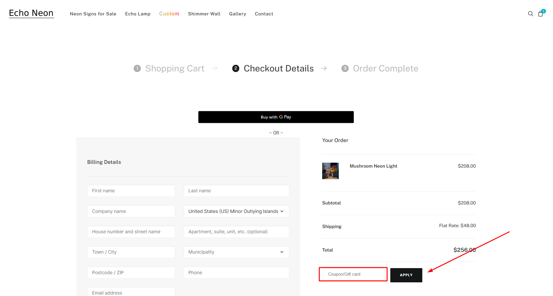 How to activate an Echo Neon promo code