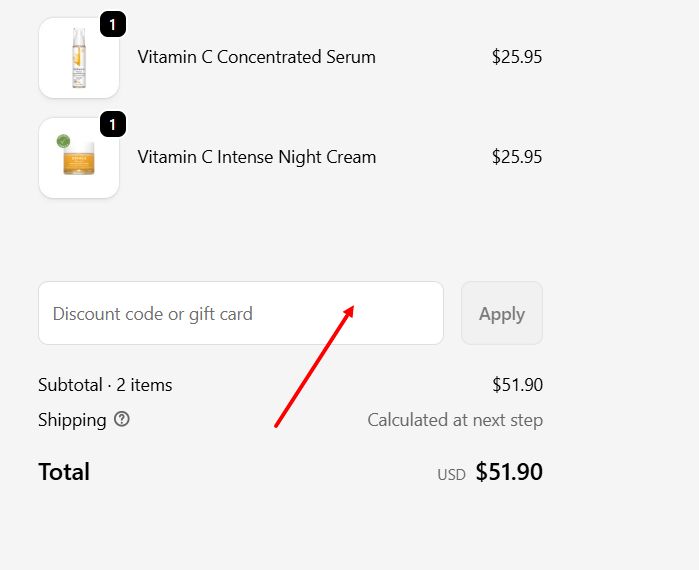 “How to apply a DERMA E promo code”