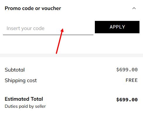 “How to apply a Dainese promo code”