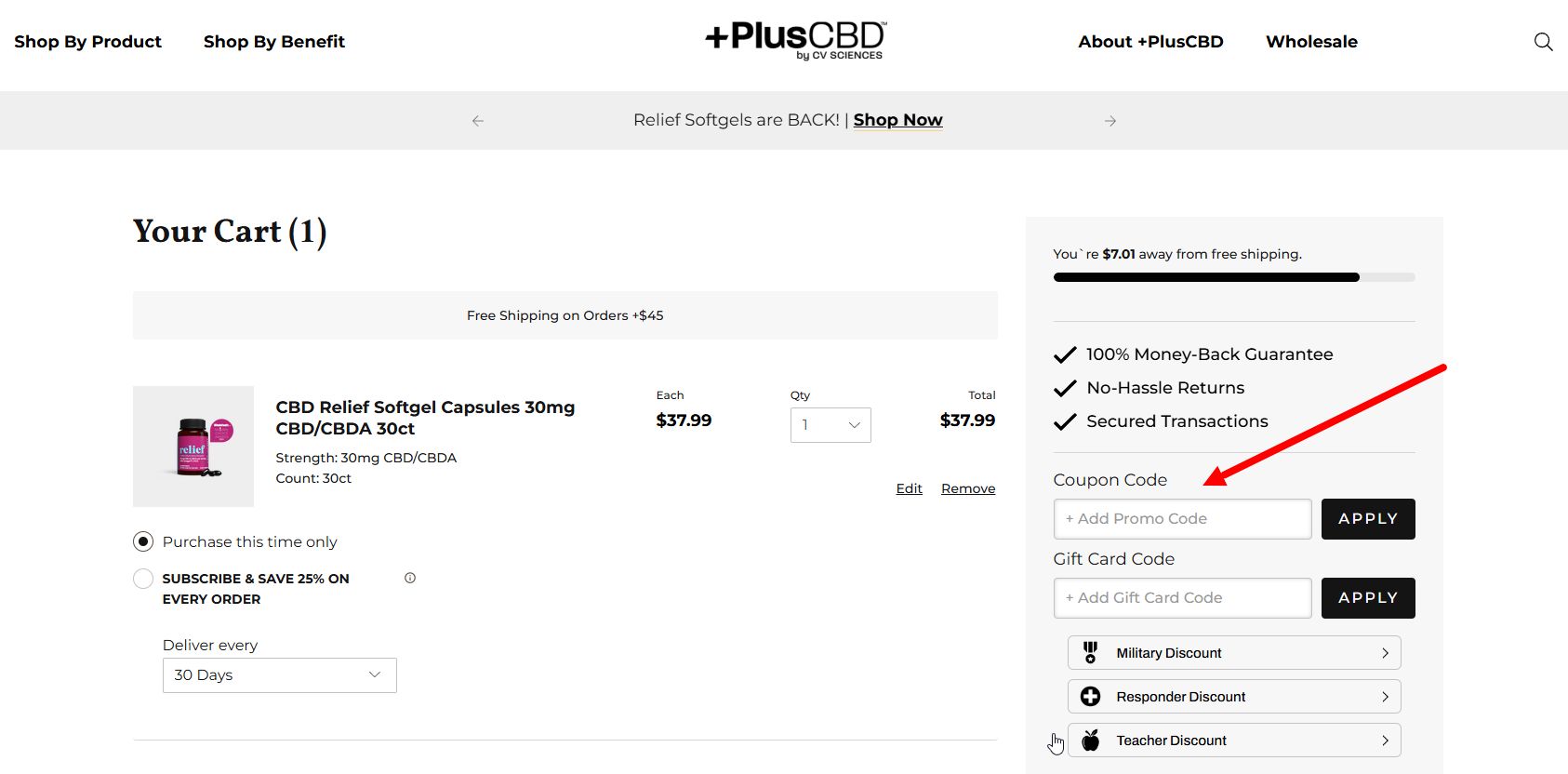 “How to apply a PlusCBD promo code”