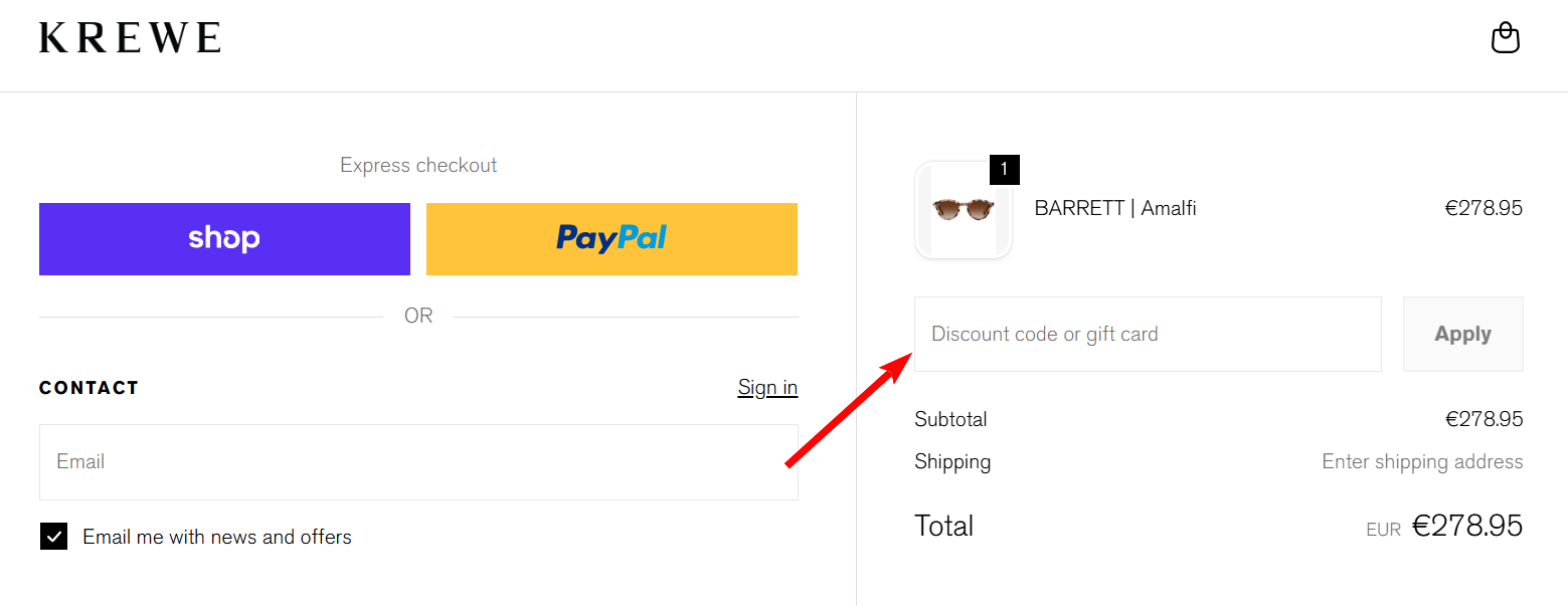 “How to Activate a KREWE Promo Code”