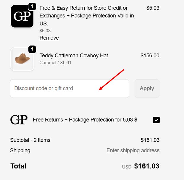 “How to apply a Gigi Pip promo code”