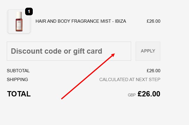 “How to apply a OUAI promo code”
