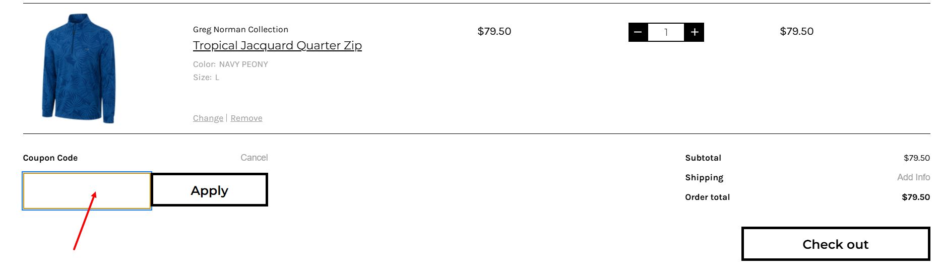 “How to apply a Greg Norman Collection promo code”