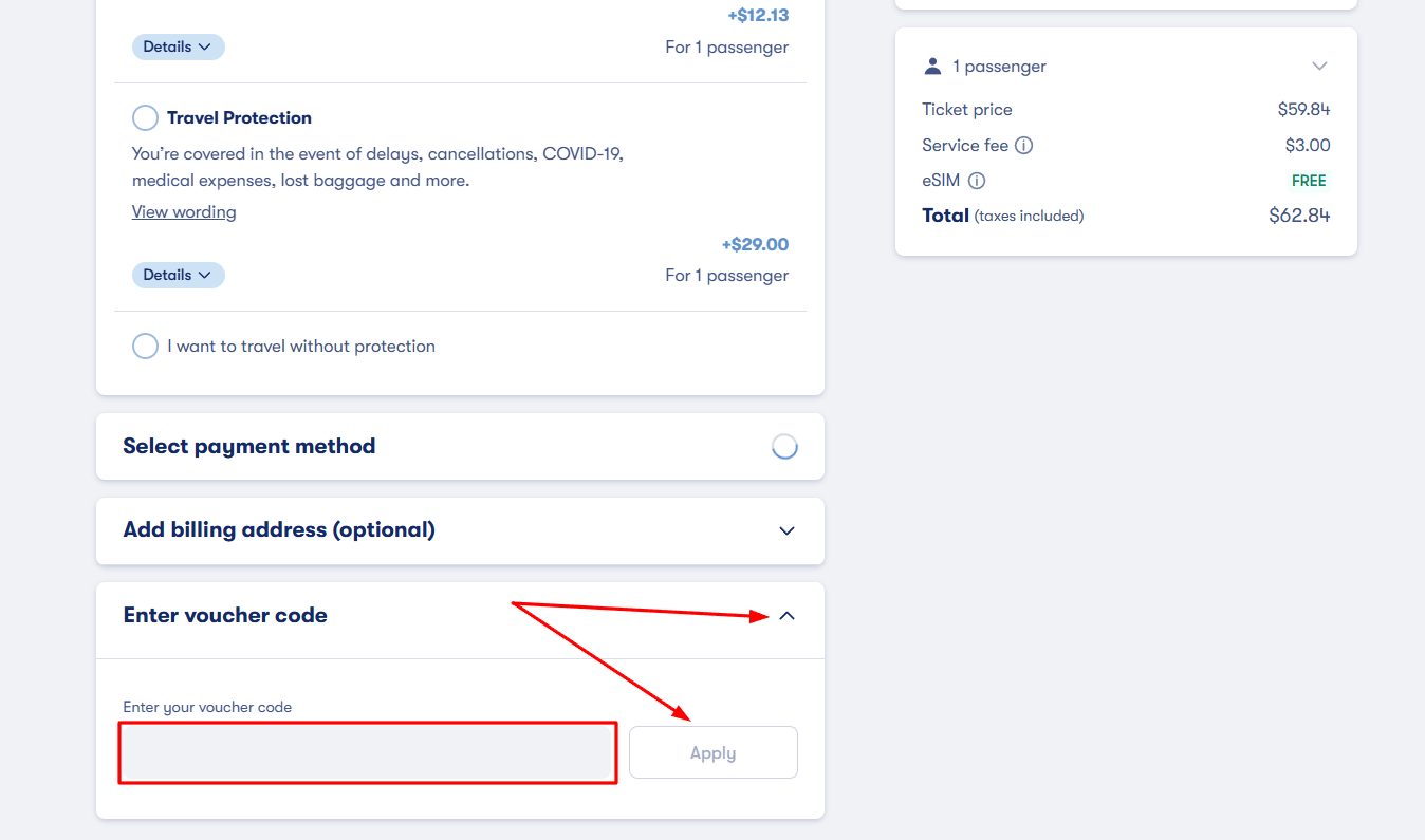 How to activate an Omio promo code